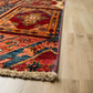 Authentic Afghan Hand-Knotted Chob Rang Shawl Design Area Rug, 6.2ft x 4.0ft, Premium Wool, Made in Kabul – Perfect for Living/Dining Room Decor.