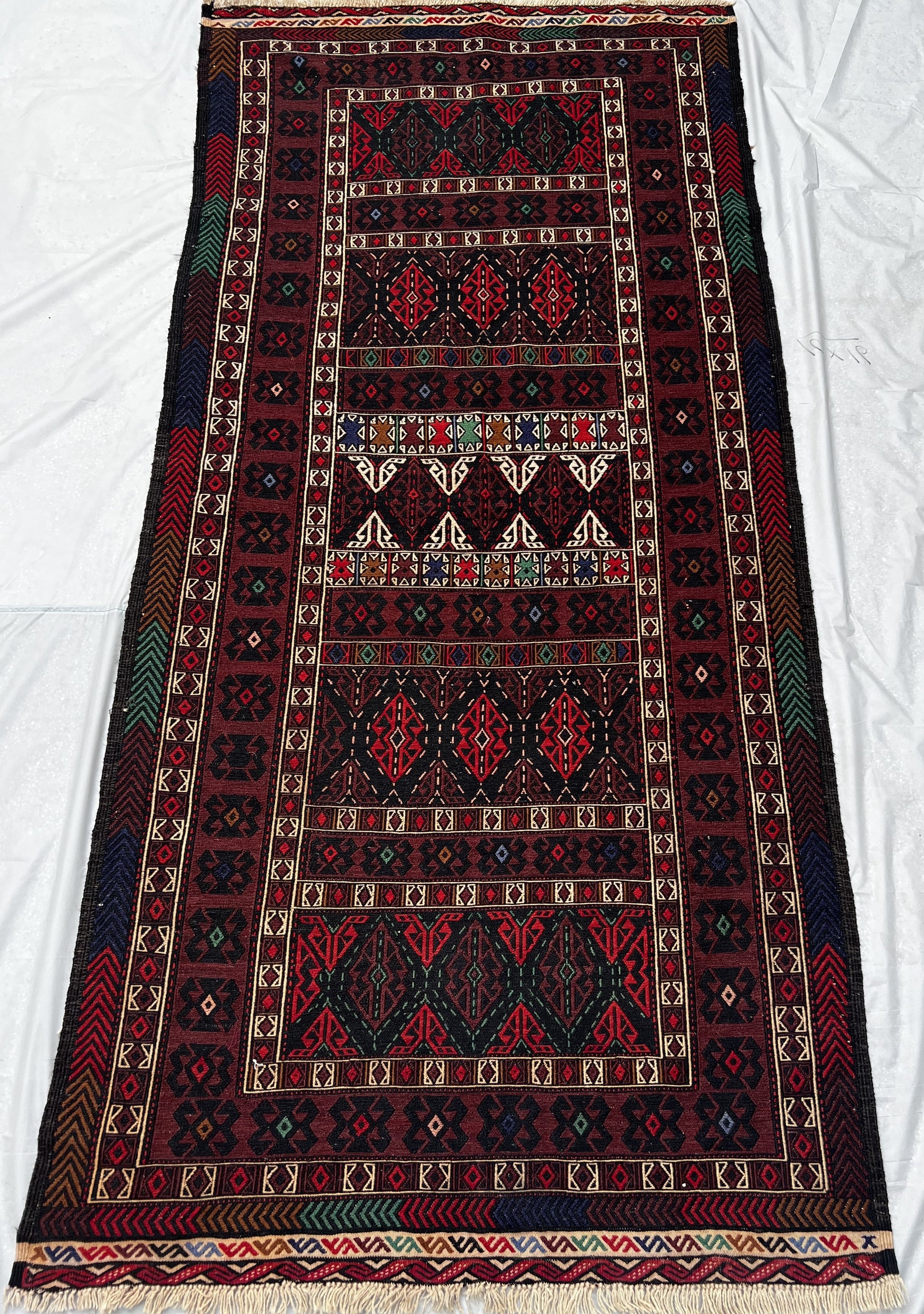 Afghan Hand Knitted/Knotted Living / Dining Room Wool Woven Rug Size 5 –  Kabul Rugs